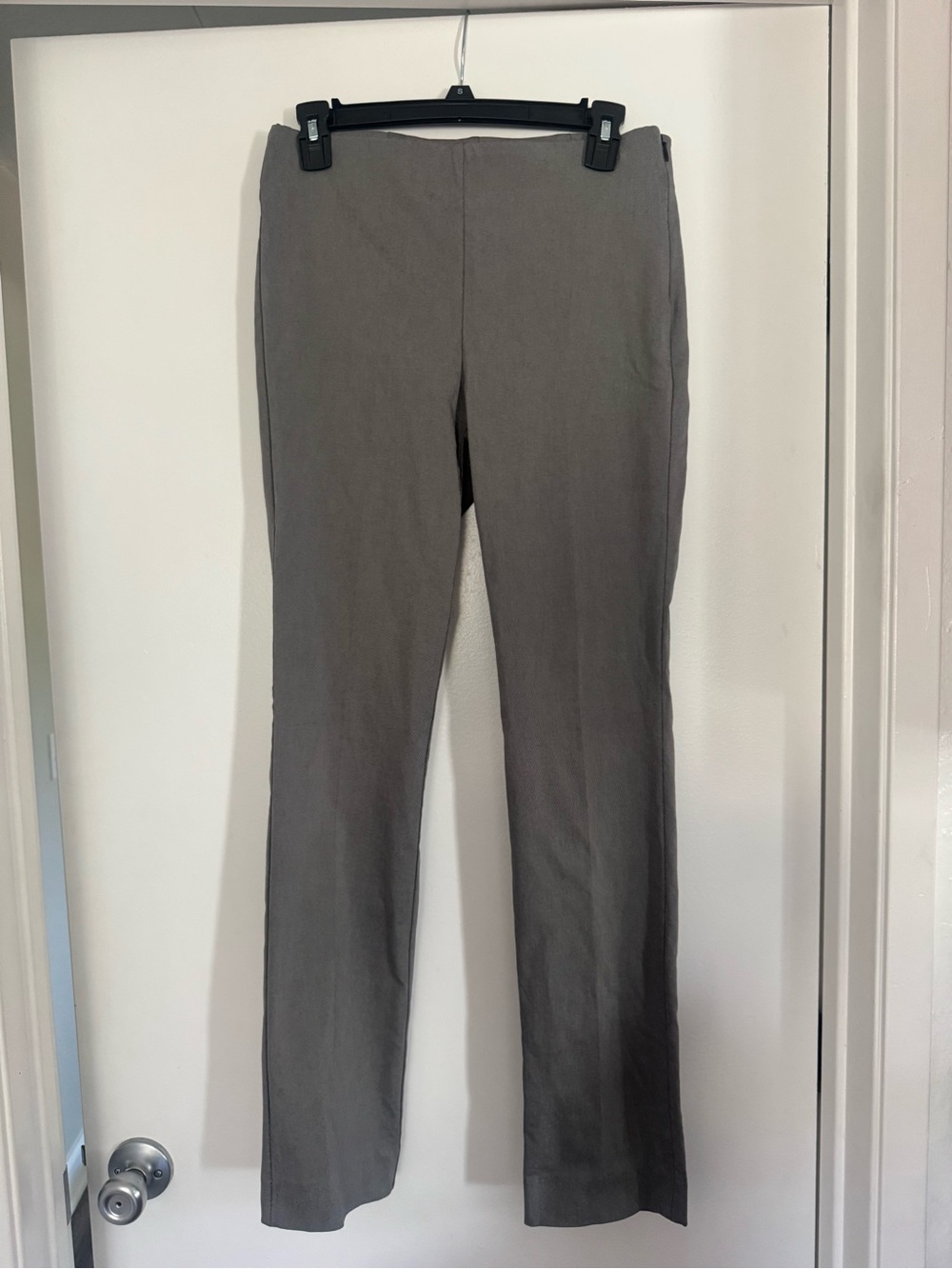 White House Black Market Women's Gray Straight-Leg Pants